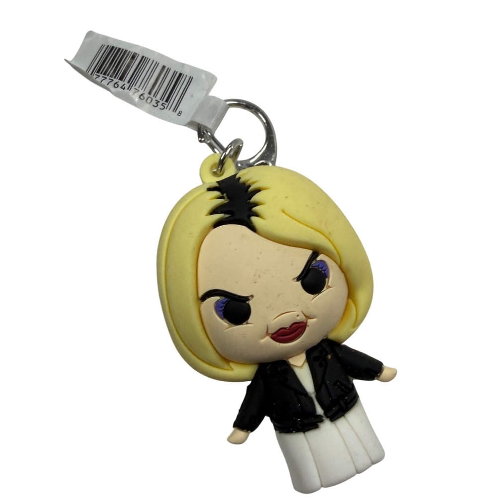 Monogram Bride of Chucky Tiffany 3D Foam Bag Clip Keychain Horror Collectible
